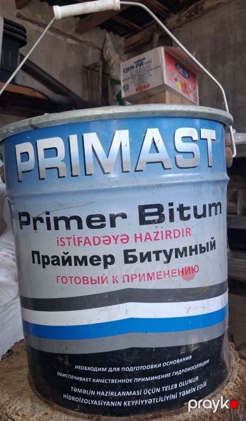 Prımast Primer Bitum – istifadəya hazır bitum əsaslı astar Məhsul — Masallı