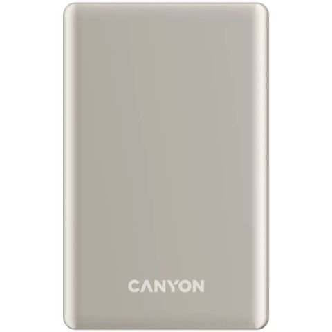 Power Bank Canyon OnPower 510 Slim Magsafe 10000 mAh Beige PD20W — Bakı
