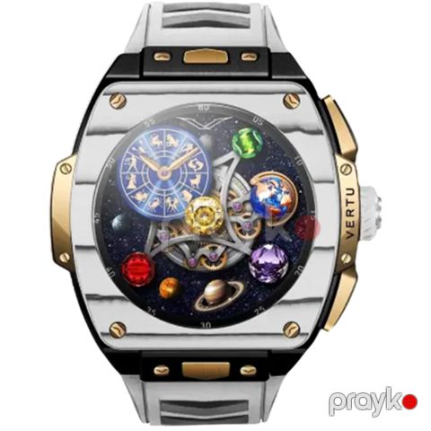 Smart saat Vertu Grand Watch S1 Bespoke WS1-GDJ-T-BW11-C-HW-015 Gold,Black,White — Bakı