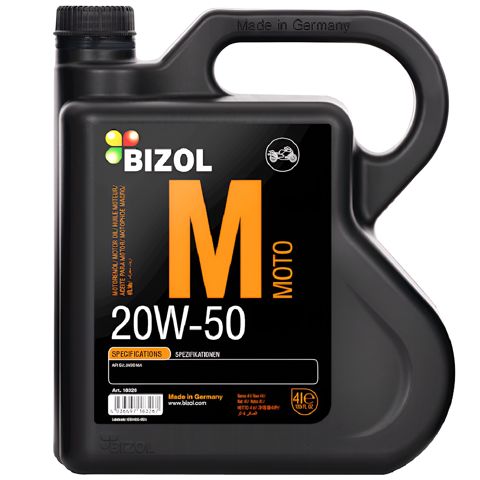 Motosiklet mühərrik yağı Bizol Moto 20W-50 4 lt — Bakı