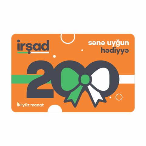 ŞadKart 200 AZN hədiyyə kartı — Bakı