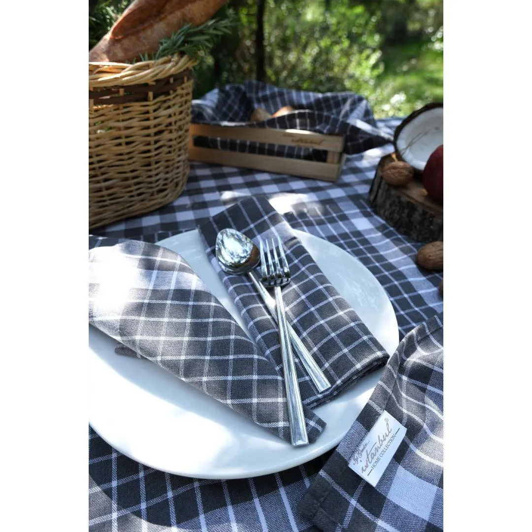 Piknik süfrə dəsti İyiGecələr Happy Days, Antrasit (8681234937236) — Bakı