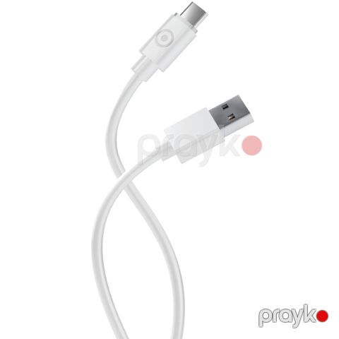 Naqil Euroacs EU-Z196 USB Type-A to USB Type-C 1 m ACHRKA844302 White — Bakı