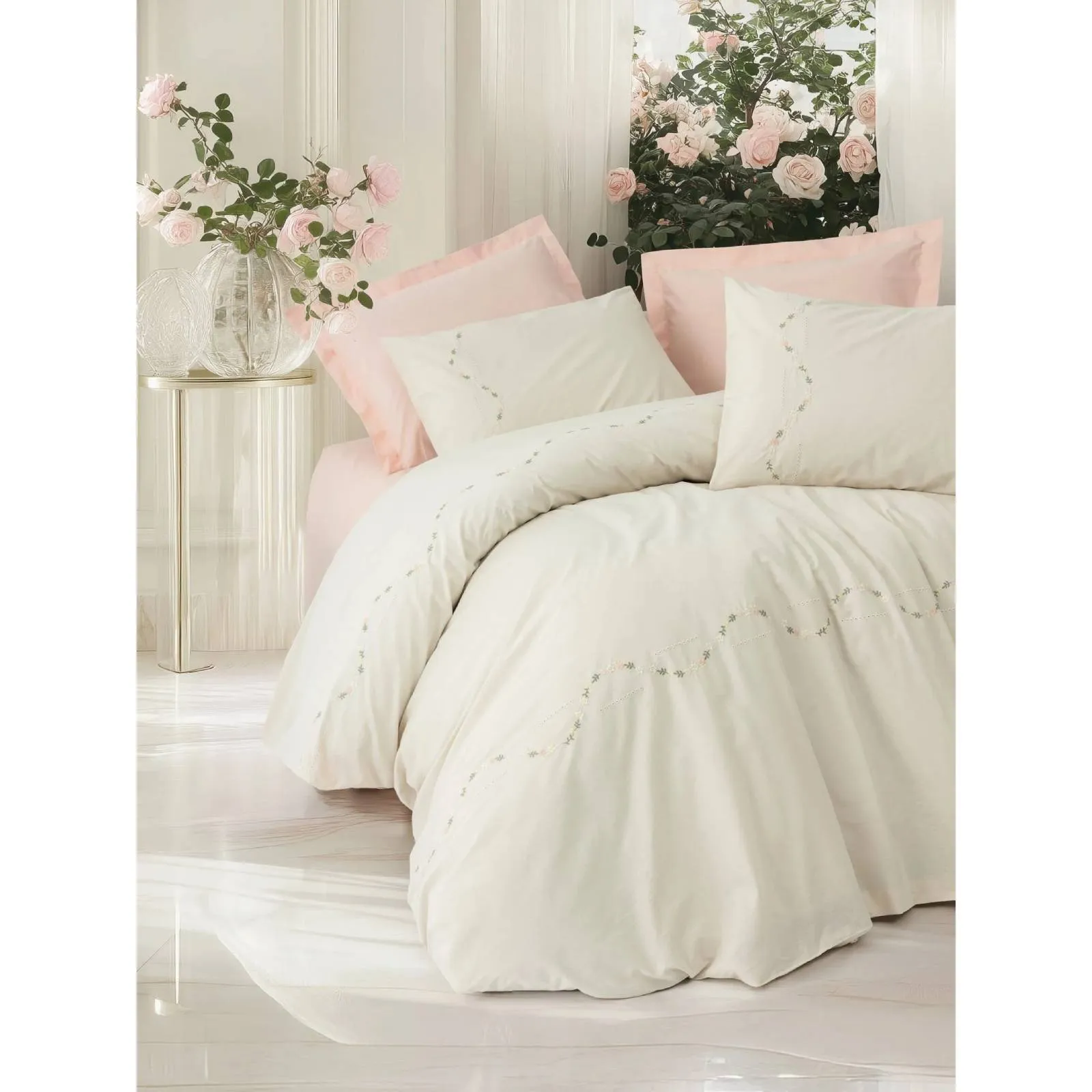 Yataq dəsti Cotton Box Naxışlı, iki nəfərlik, Orya somon (8680108083741) — Bakı