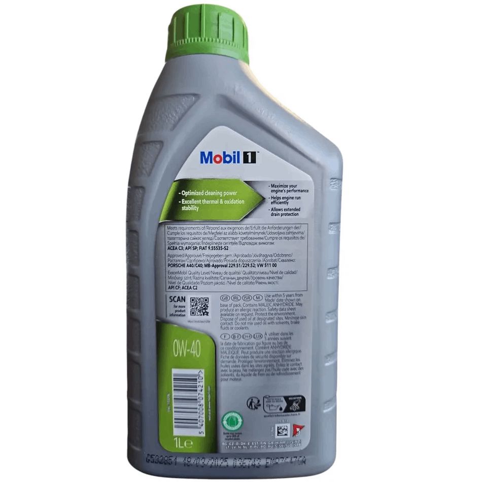 Mühərrik yağı Mobil 1 ESP X4 0W40 1 lt — Mallar, Bakı (2)