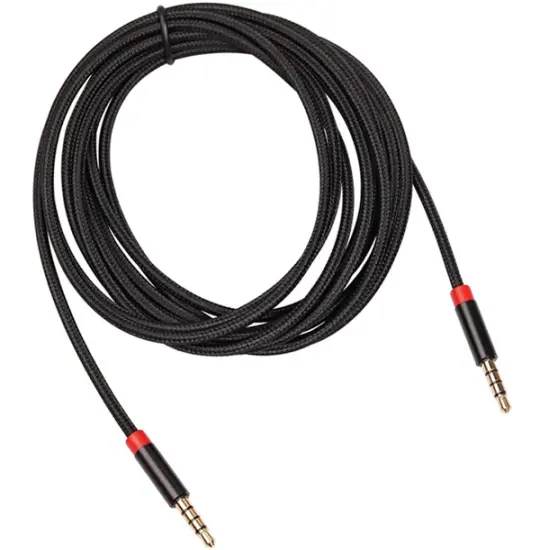 OK AUX Cable Black — Smartfon kabelləri və adapterləri