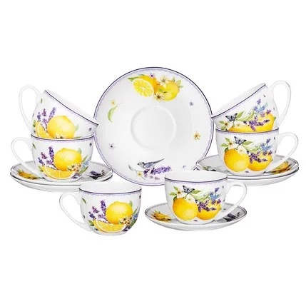 Çay dəsti Lefard Profans Limon 6 nəfərlik 12 parça 330 ml (104-918) — Bakı