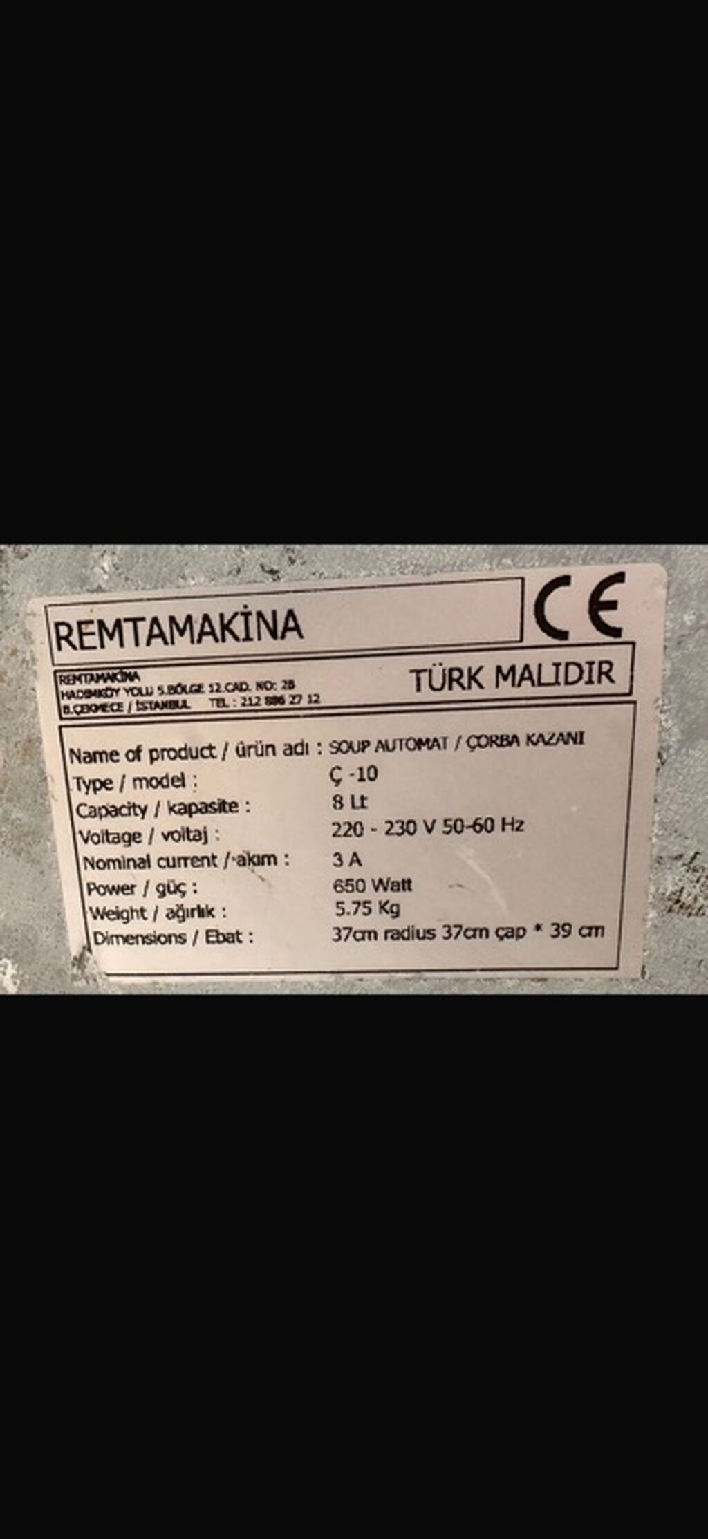 Sup qabları, 1 əd, rəng - Qəhvəyi, Türkiyə — Mətbəx kombinaları və maşınları, Bakı (4)