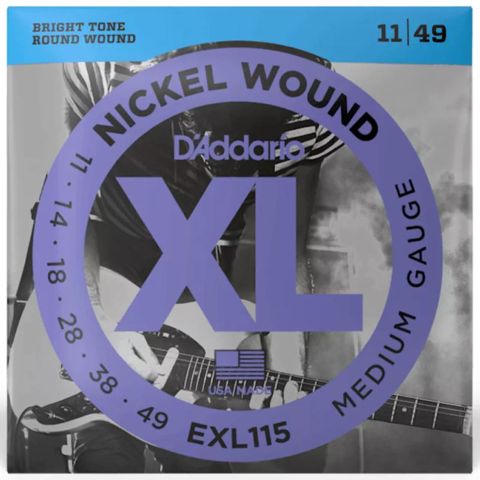D-Addario EXL115 XL Nickel Wound 11-49 Medium/Blues-Jazz Rock — Bakı