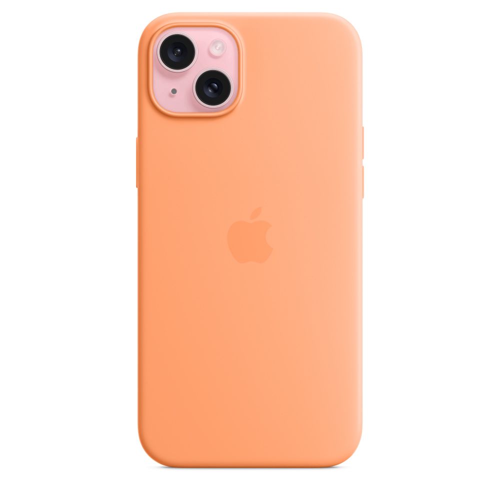 Qoruyucu örtük Apple iPhone 15 Plus Silicone Case W/MagSafe Orange Sorbet MT173ZM/A — Çexollər, Bakı (2)