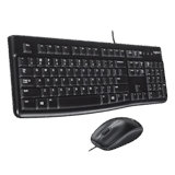 Logitech MK120 Keyboard+Mouse Black — Keyboards & Mice