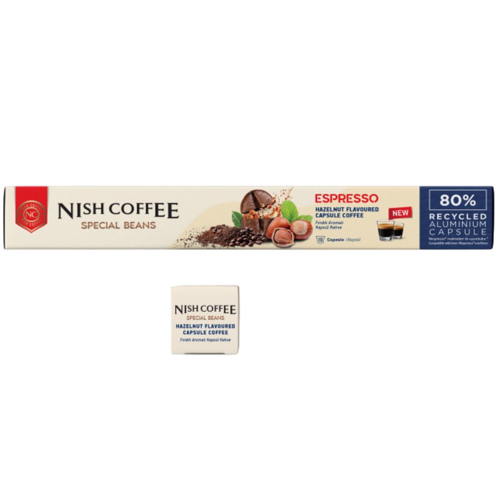 Qəhvəbişirən üçün kapsul Nish Nespresso Hazelnut 10 ədəd 8683583873609 — Mətbəx texnikası, Bakı (2)