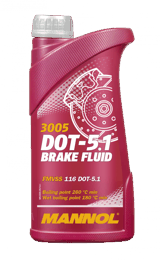 Əyləc mayesi Mannol 3005 DOT 5.1 0.5lt Plastik — Тормозные жидкости
