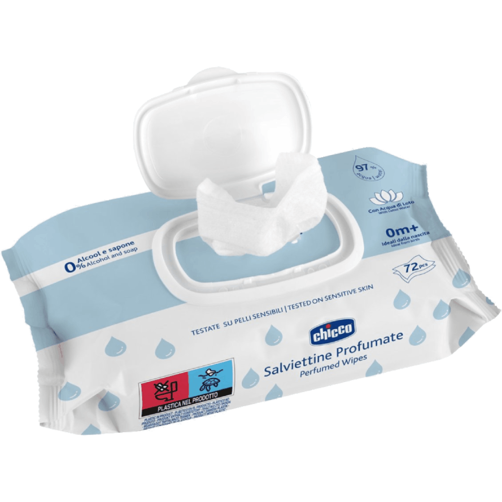 Nəm salfet Chicco With Flip Cover 72 ədəd 8058664173730 — Mallar, Bakı (2)