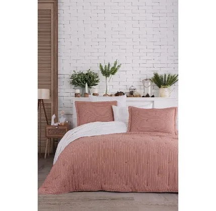 Yataq dəsti IyiGeceler Soft Dreams Kiremit İki nəfərlik (8681234930145) — Goods