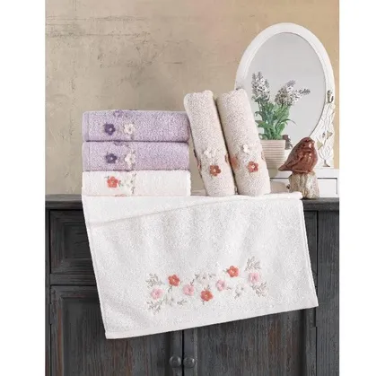 Dəsmal dəsti New Bride Home Bamboo Mette 50x90 6 parça — Mallar