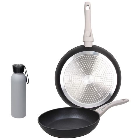 Tava dəsti Tognana 2 ədəd 24 sm 28 sm + 600cl Eko şüşə qab (WM79135GREY) — Bakı