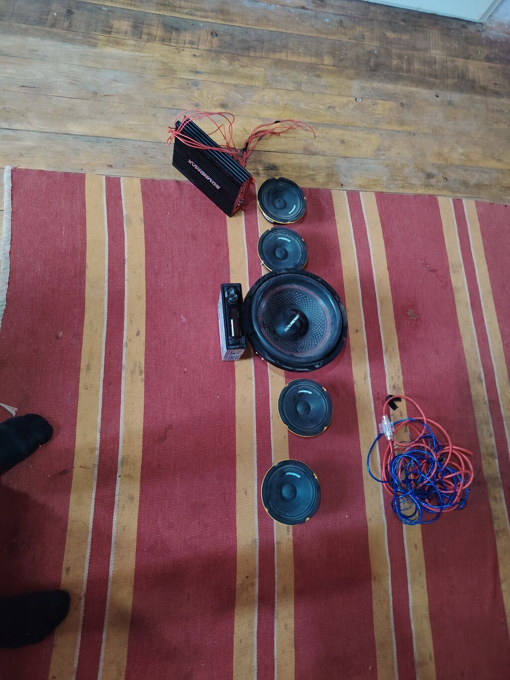 Avtomobil üçün audio dəst Tərkib: - Soundmax gücləndirici (amplifier) — Elektronika, Beyləqan (2)