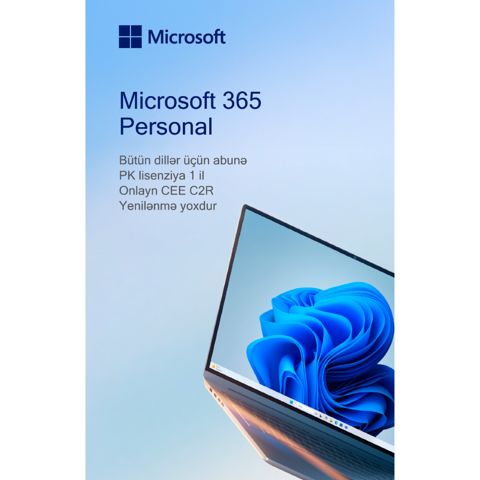 Microsoft 365 Personal 1Y (PC or MAC) — Bakı