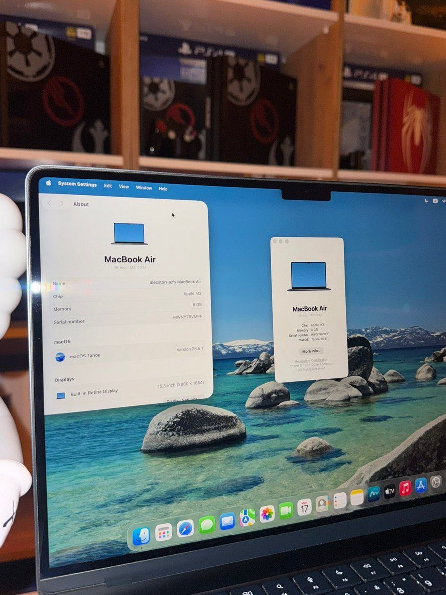 Apple MacBook Air M3 15” — 8GB / 256GB — Elektronika, Bakı (8)