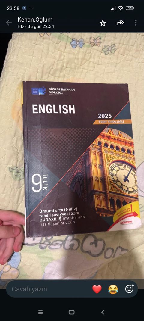 Məhsul: DİM “English” 2025 Test Toplusu – 9 illik Təsvir: - Dövlət — Bakı