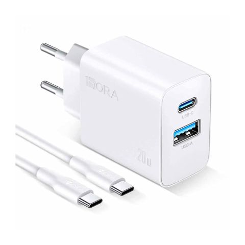 1Hora Fast Charger 20W Dual + Type-C GAR162 — Bakı
