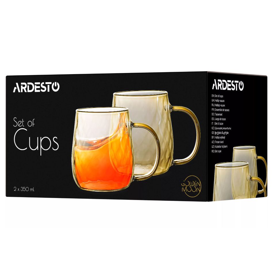 Stəkan dəsti Ardesto Golden Moon 2 parça AR2635GG — Ev texnikası, Bakı (3)