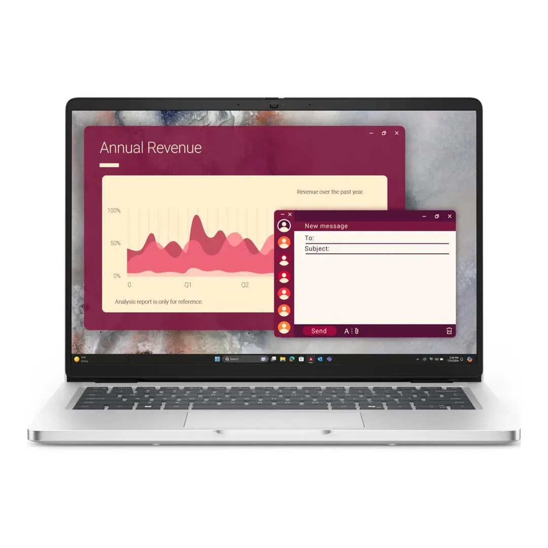 Notbuk Dell Pro PC14250/ULTRA 7 255U/16GB DDR5/512GB SSD/14" FHD+ (BTO107-PC14250-EMEA-UBU-A) — Ürünler