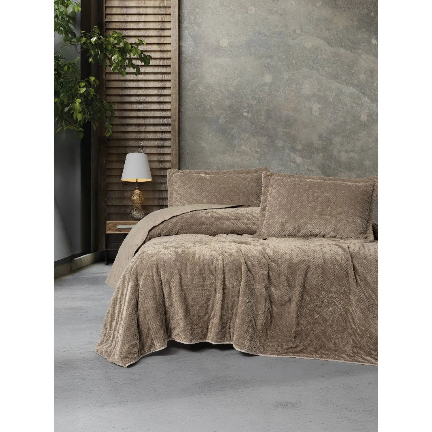 Yataq örtüyü dəsti Cotton Box Boleta, tək nəfərlik, Bej (8680108083086) — Bakı