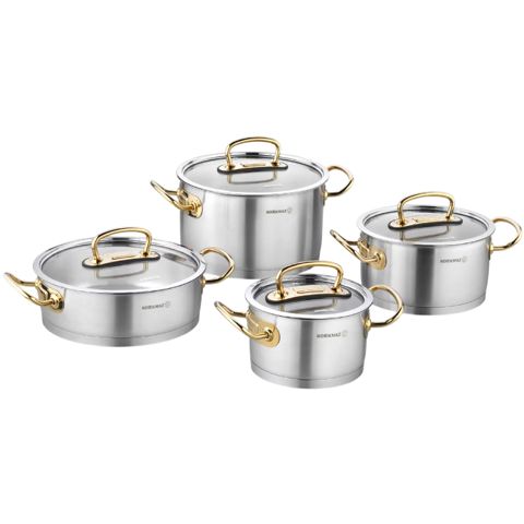 Qazan dəsti Korkmaz Proline 8 parça Gold A1148 — Bakı