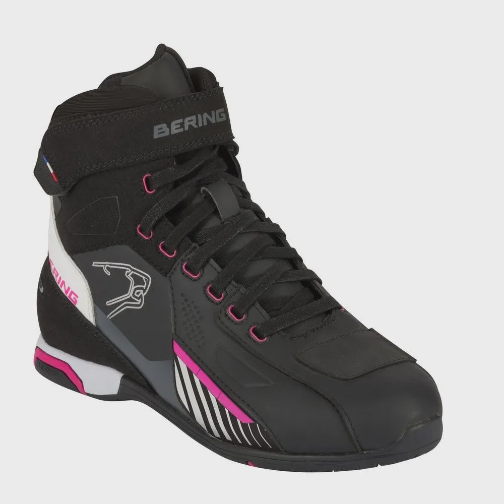 Bot berıng boots tıger ce waterproof BBO366 black/whıte/fuchsıa T36 — Motosiklet geyimi, Bakı