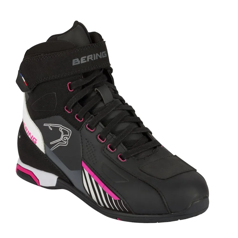 Bot berıng boots tıger ce waterproof BBO366 black/whıte/fuchsıa T36