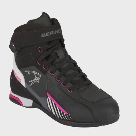Bot berıng boots tıger ce waterproof BBO366 black/whıte/fuchsıa T36 — Мото жабдуулар