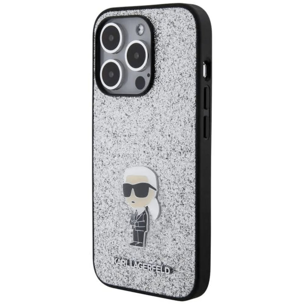 Qoruyucu örtük Karl Lagerfeld Fixed Glitter iPhone 15 Pro Max KLHCP15XGKNPSG — Mallar, Bakı (3)