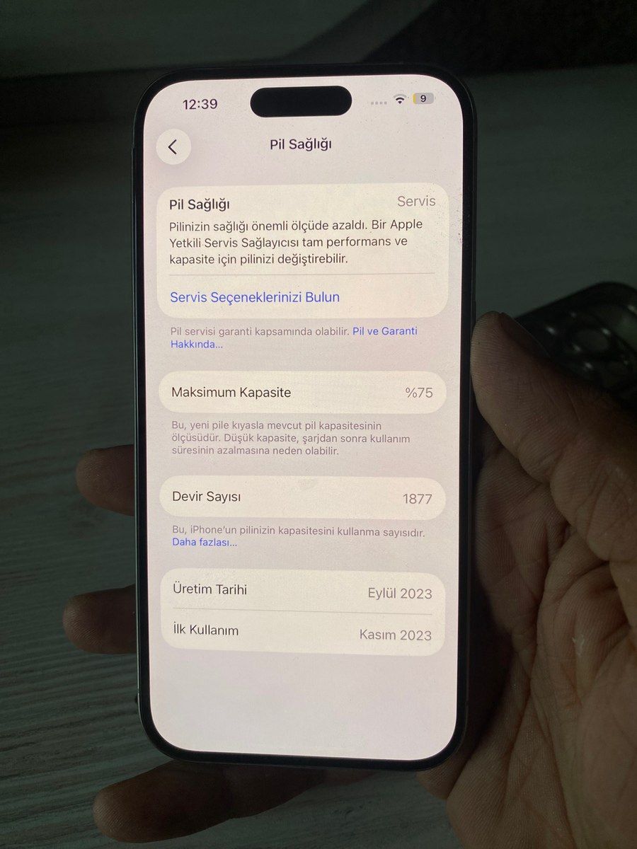 Apple iPhone 15 Pro Natural Titanium 128GB/8GB — Smartfonlar, Bakı (4)