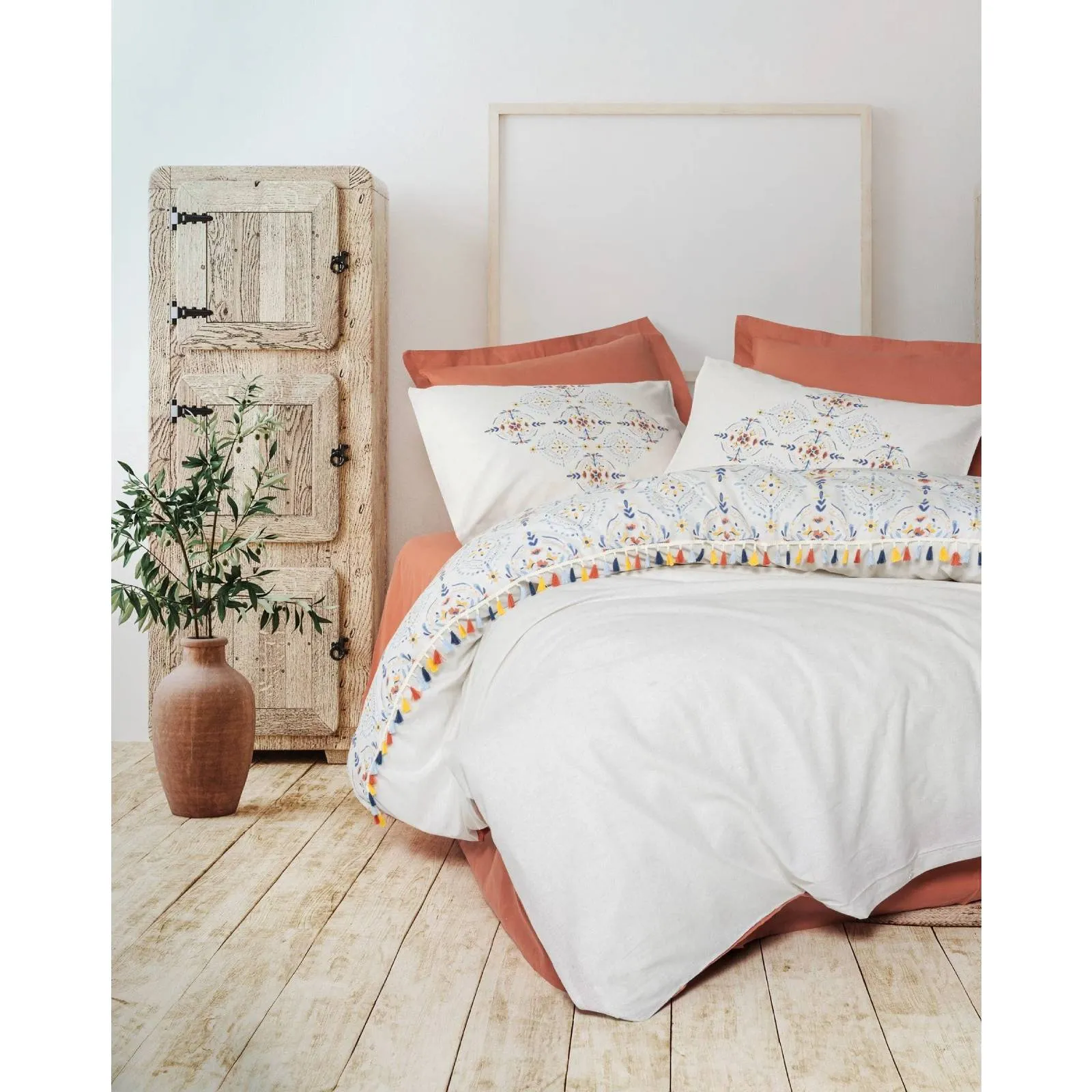 Yataq dəsti Cotton Box Candy, tək nəfərlik, Milis Tile (8680108078273) — Постельное белье