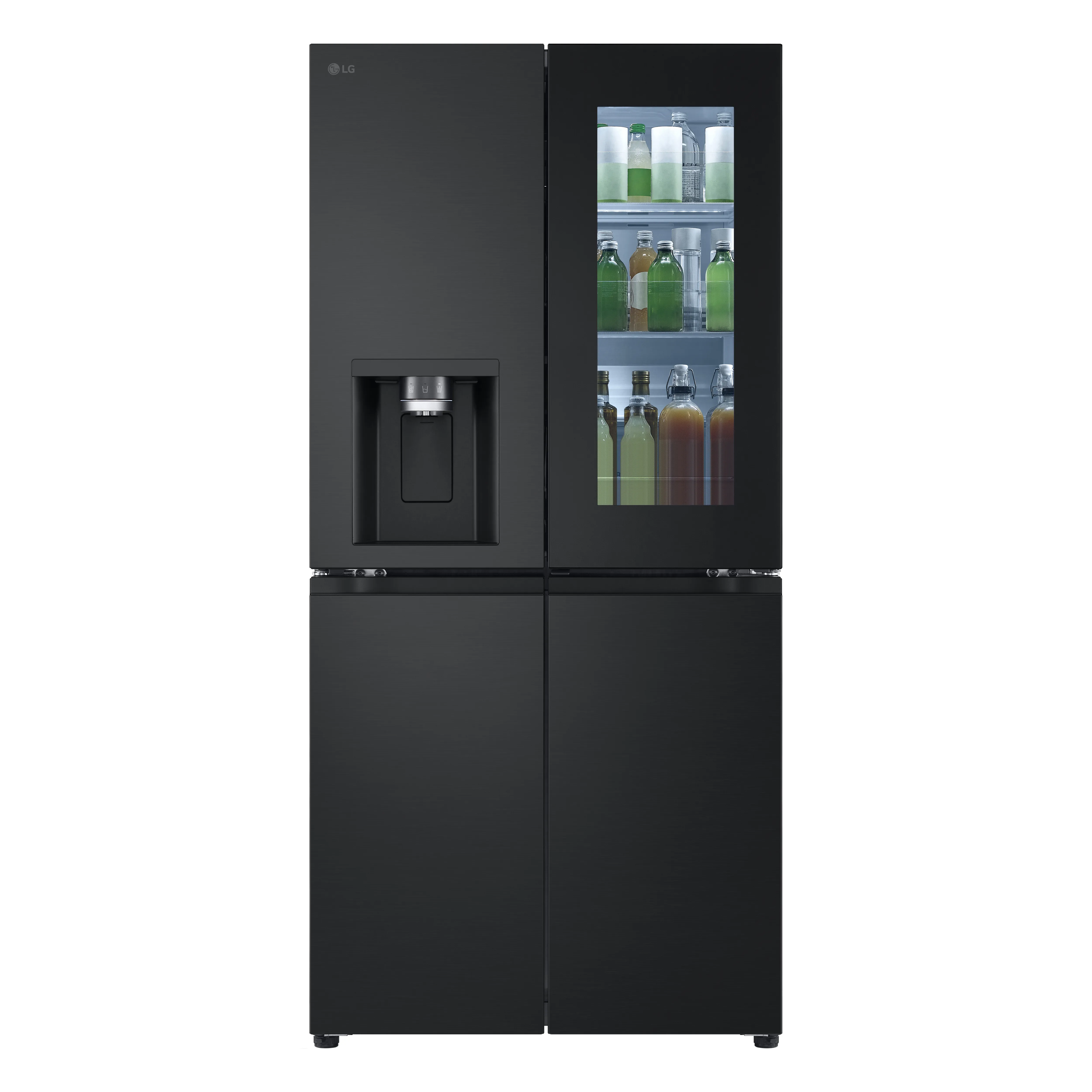 Soyuducu LG French Door with InstaView ,ThinQ Remote Control, Matte Black (LFX29FFQYB.AEPRALY)