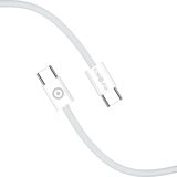 Naqil Euroacs EU-Z160 Braid USB Type-С to USB Type-C 1 m 35W ACHRKA440406 White — Smartfon kabelləri və adapterləri
