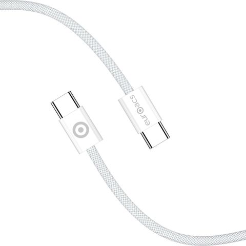 Naqil Euroacs EU-Z160 Braid USB Type-С to USB Type-C 1 m 35W ACHRKA440406 White — Bakı