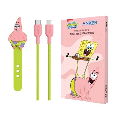 Anker 421 SpongeBob Usb-c to Usb-c Cable 1.8m (A8482) — Smartphone Accessories