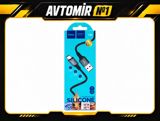 Hoco X86 Spear silikon sürətli şarj və data kabeli – 1 metr — Avtomir N1 — Запчасти и аксессуары