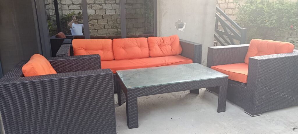 Açıq hava üçün dəst: rattan bağ/terrasa mebel komplekti. Tərkibi — Mebel, Digah
