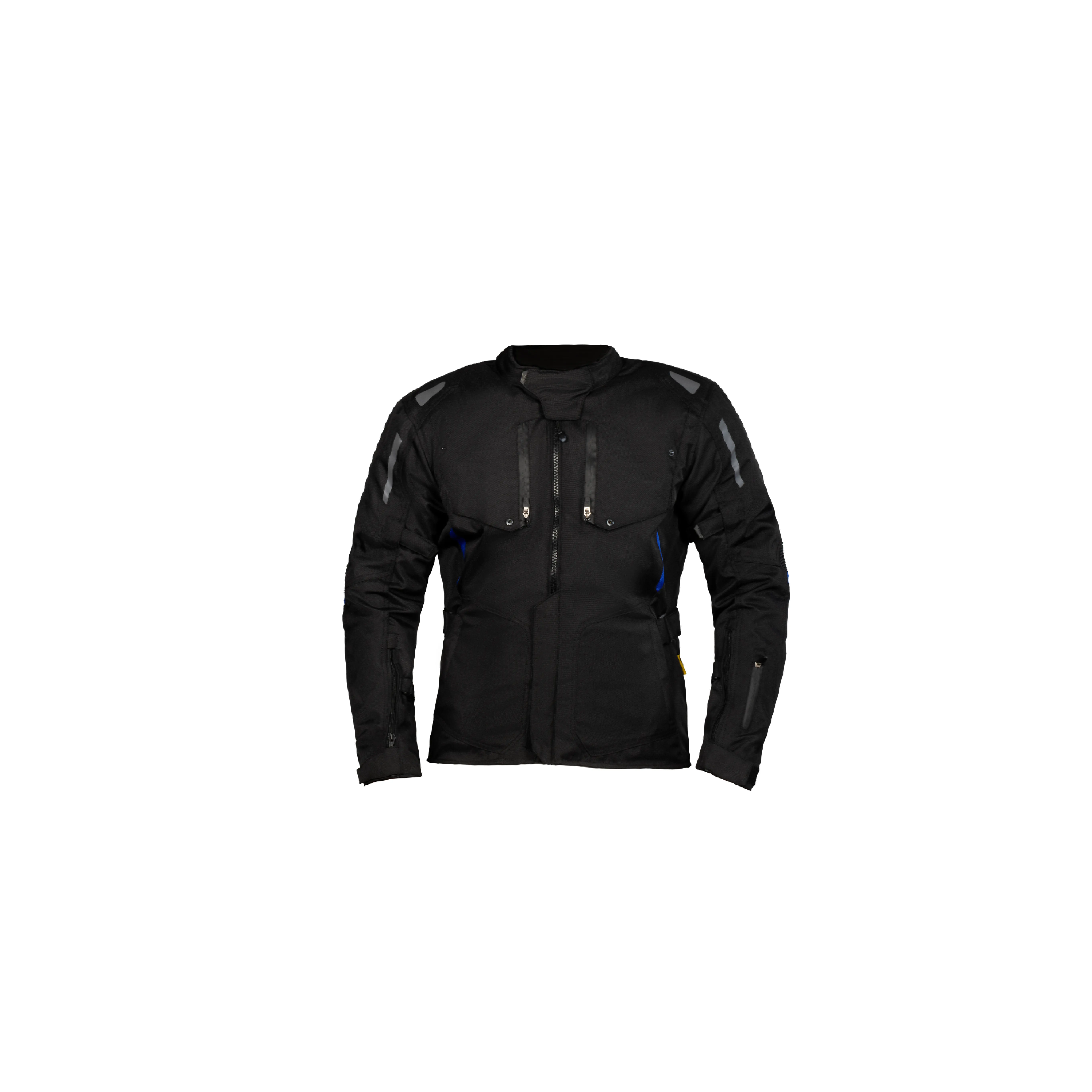 Gödəkçə Motoverse Montevideo, Textile 600D Polyester Cordura, black/blue (XXL)