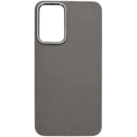 Samsung Galaxy A56 case Leather Camera Open Gray — Bakı