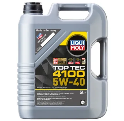 Avtomobil mühərrik yağı Liqui Moly Top Tec 4100 5W-40 5L (3701/7501) — Bakı