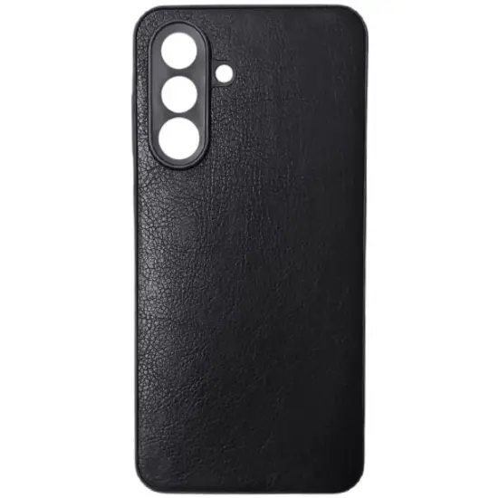 Samsung Galaxy A36 case Leather Black — Bakı
