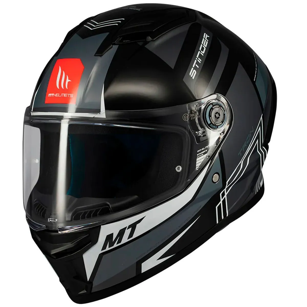 Dəbilqə MT Helmets Stinger 2 Tron B12 Gloss, L (133438011216) — Мотоэкипировка
