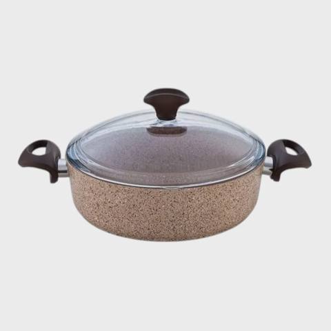 Yastı qazan Falez Creamy premium 28x7 sm (8699996623977) — Cookware