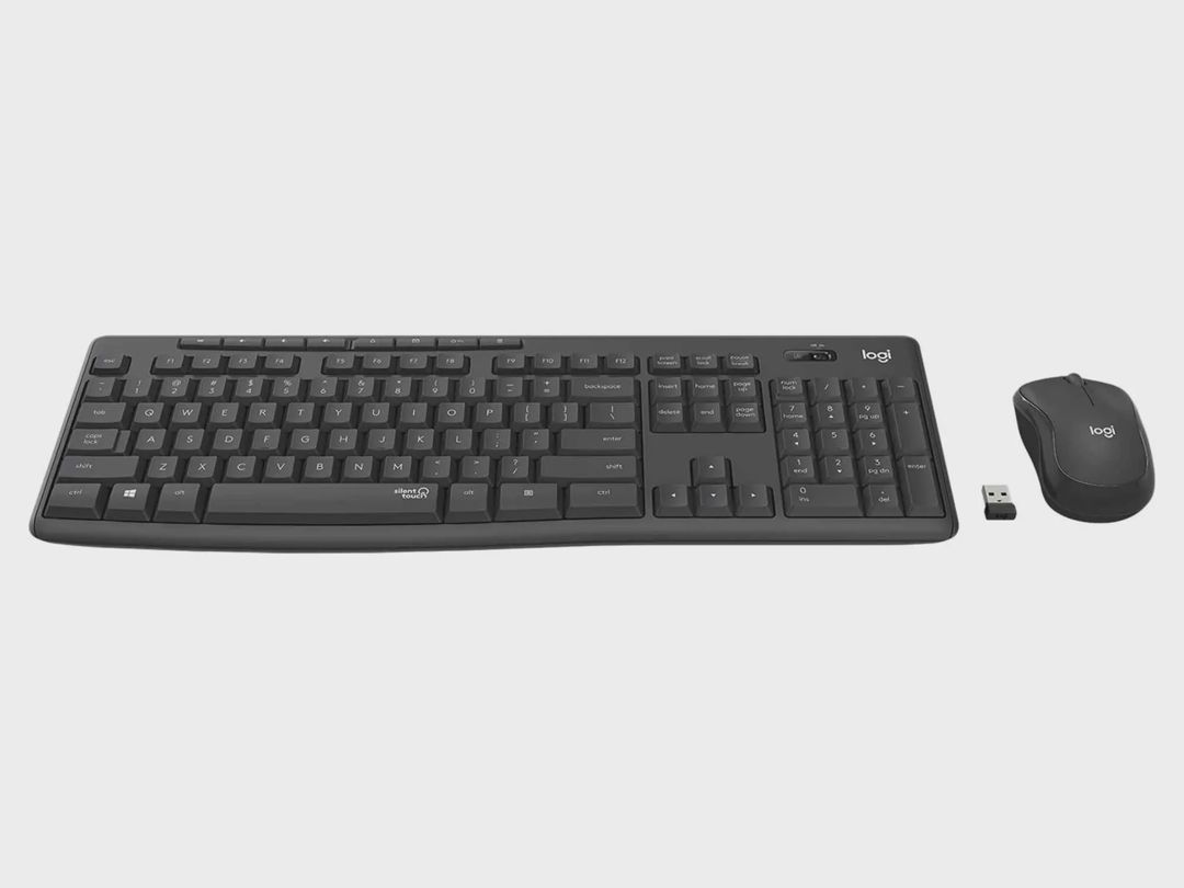 Simsiz klaviatura və kompüter siçanı seti Logitech MK295 Silent - Graphite RUS (L920-009807) — Klaviaturalar və siçanlar, Bakı