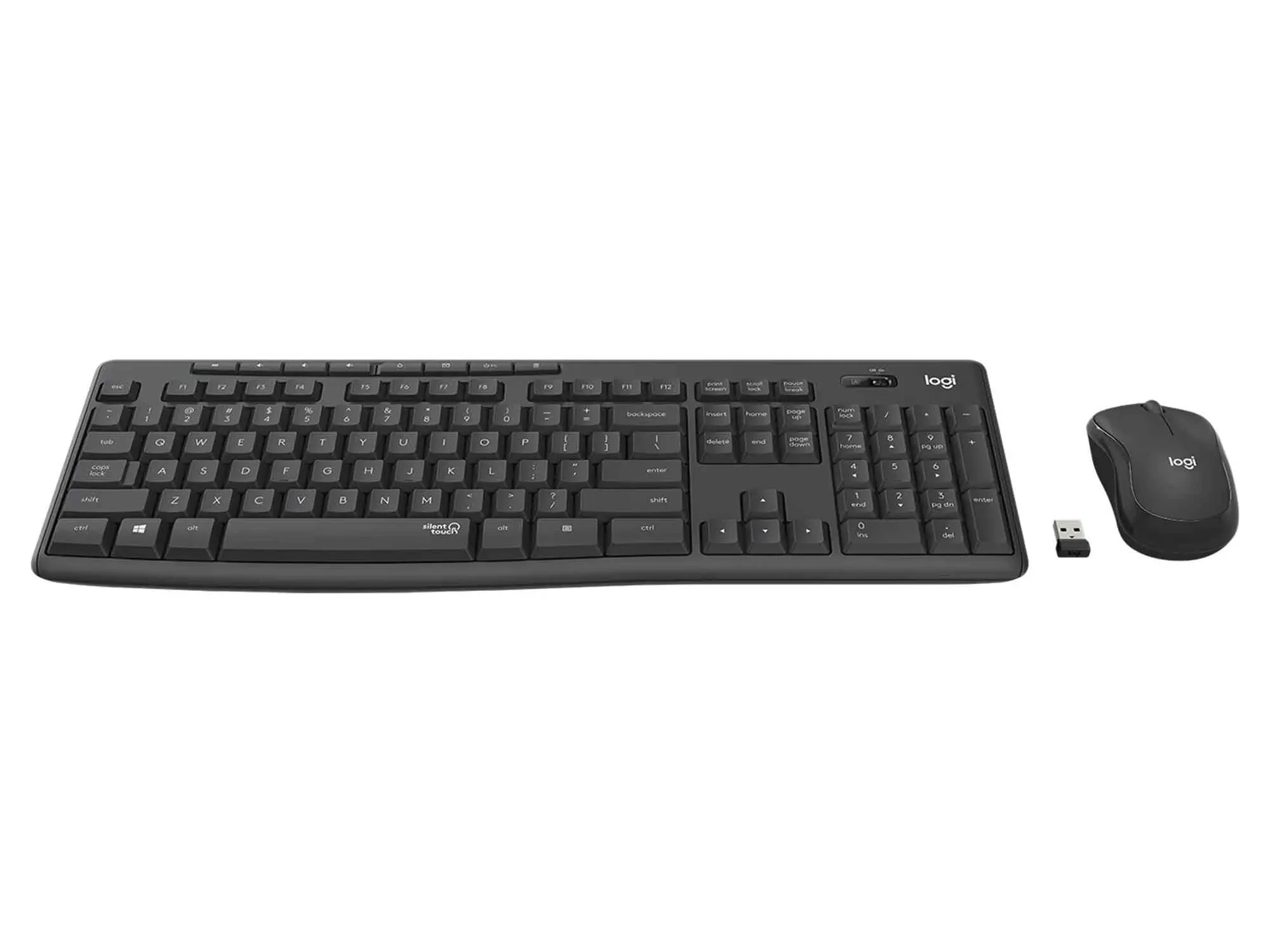 Simsiz klaviatura və kompüter siçanı seti Logitech MK295 Silent - Graphite RUS (L920-009807) — Bakı